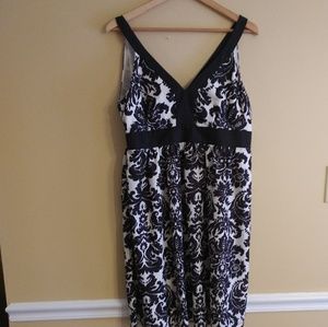 Dress, Ann Taylor Loft. Black/white pattern